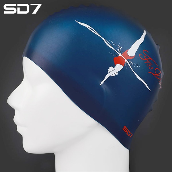 디에이치스타일 온라인 스토어 SD7 실리콘 수모 캐릭터 성인 수영모자 SD-SC3-69