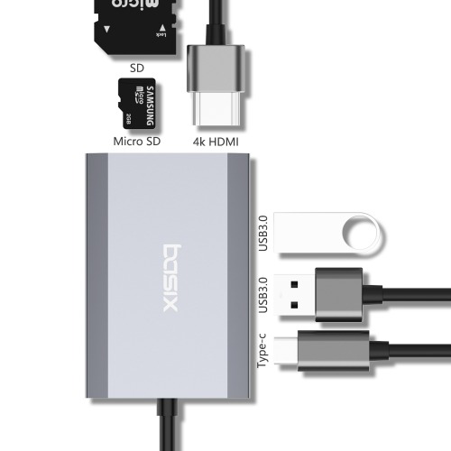 디에이치스타일 온라인 스토어 C타입 멀티허브 6포트 맥북 USB SD HDMI TW6A EDT-TL-7