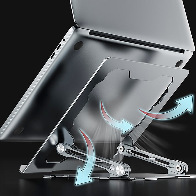 디에이치스타일 온라인 스토어 알루미늄 노트북 거치대 접이식 휴대용 스탠드 받침대 EDT-TL-38